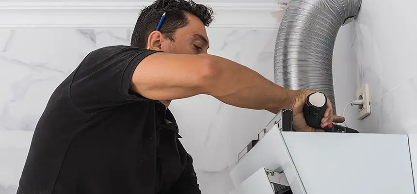 Precision In-wall Dryer Vent Cleaning & Rerouting Corrections in Pasadena, TX